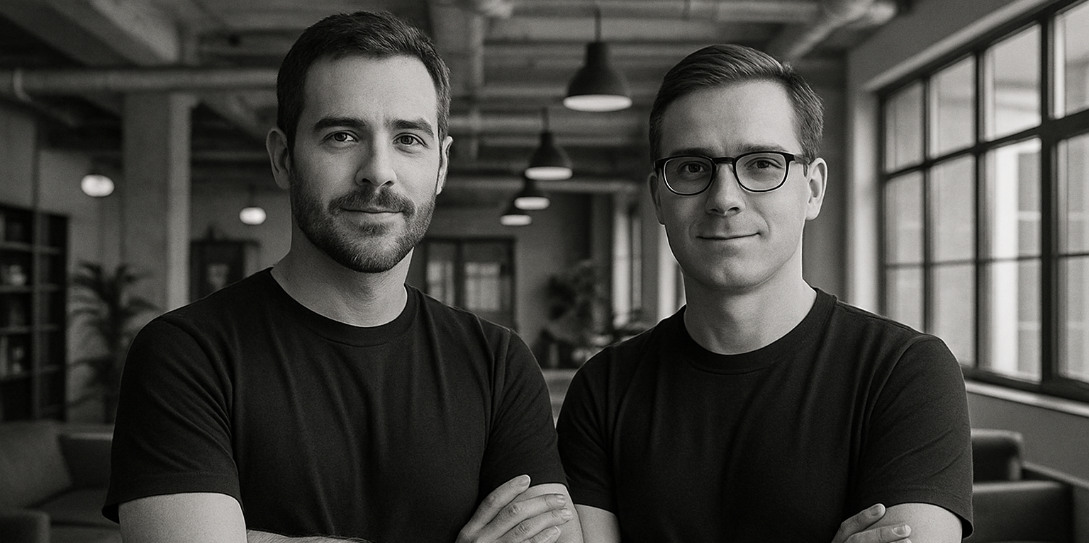 Founders of Mira Analytics: Adam and Miguel.